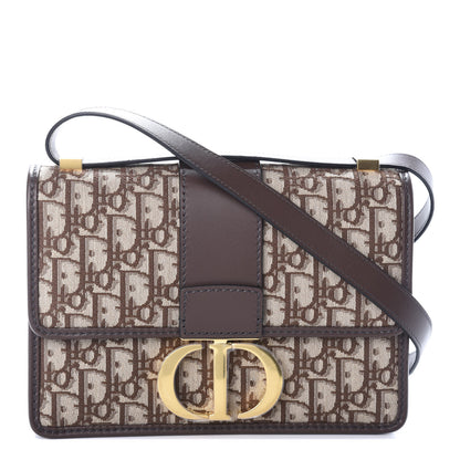 Christian Dior Oblique 30 Montaigne Flap Bag Brown 1 of 8