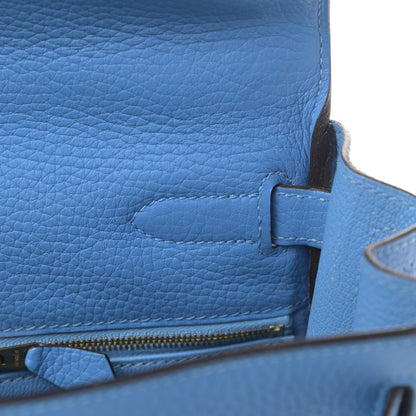 Hermes Togo Kelly Retourne 28 Bleu Paradise 13 of 42
