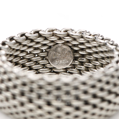 Tiffany Sterling Silver Somerset Mesh Ring 62 10 4 of 4