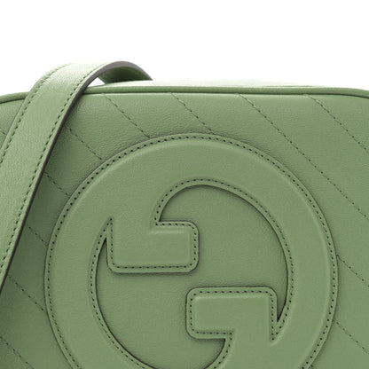 Gucci Sakai Be Green Calfskin Diagonal Stitched Small Blondie Shoulder Bag Light Green 8 of 10
