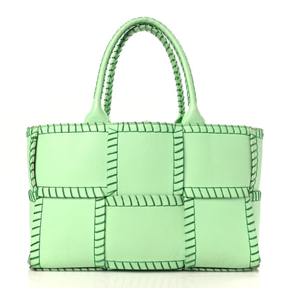Bottega Veneta Nappa Maxi Intrecciato Overlock Stitched Small Arco Tote Wasabi Parakeet 3 of 11
