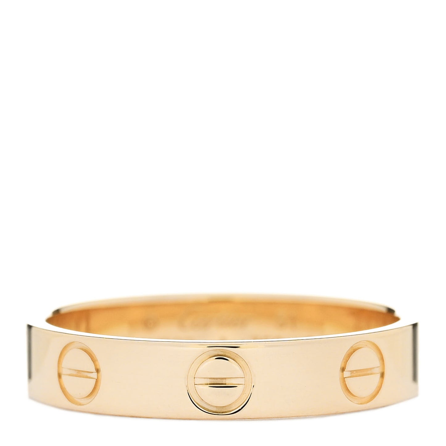18K Yellow Gold 3.5mm LOVE Wedding Band Ring 51 5.75