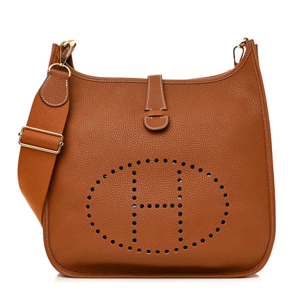 Hermes Taurillon Clemence Evelyne III GM Gold 1 of 10