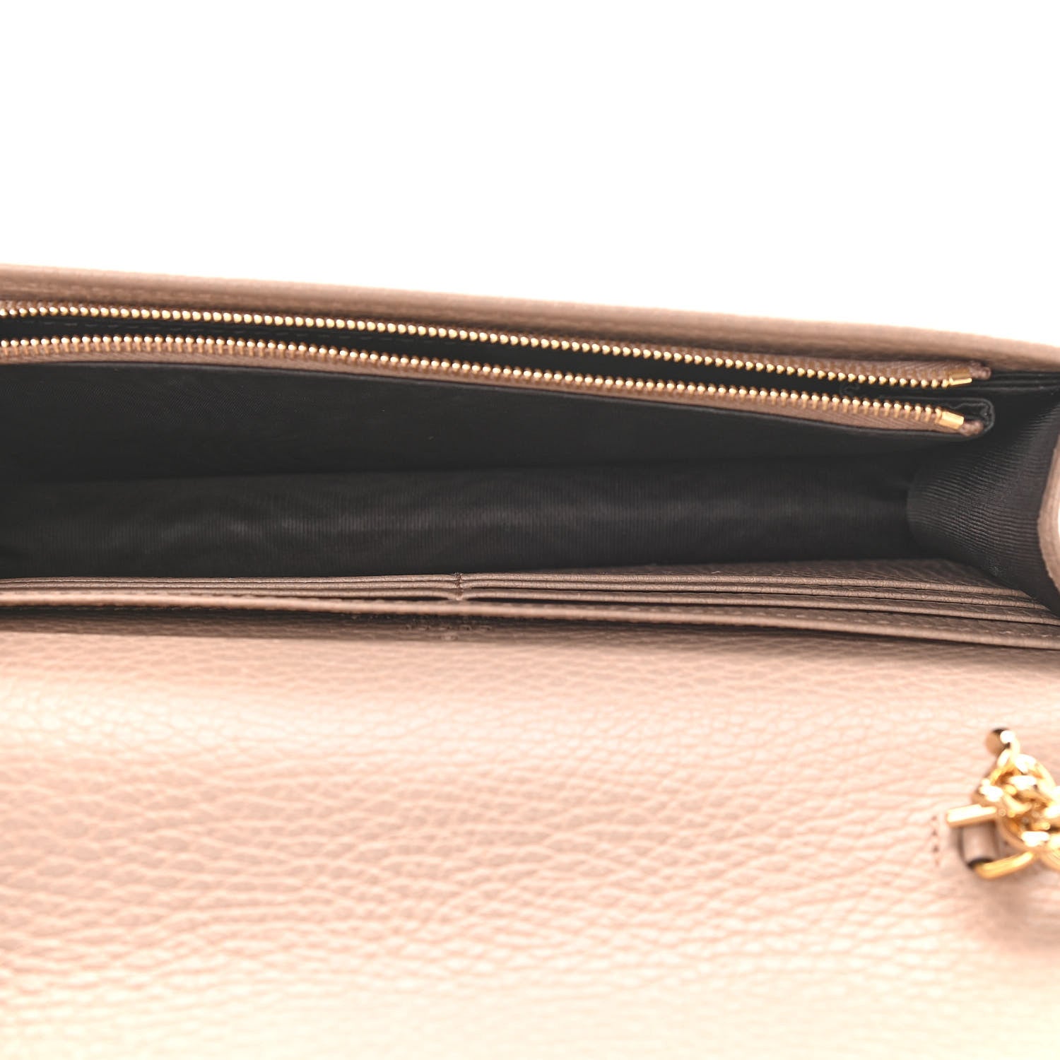 Gucci Calfskin Mini GG Marmont Chain Wallet Porcelain Rose 4 of 10