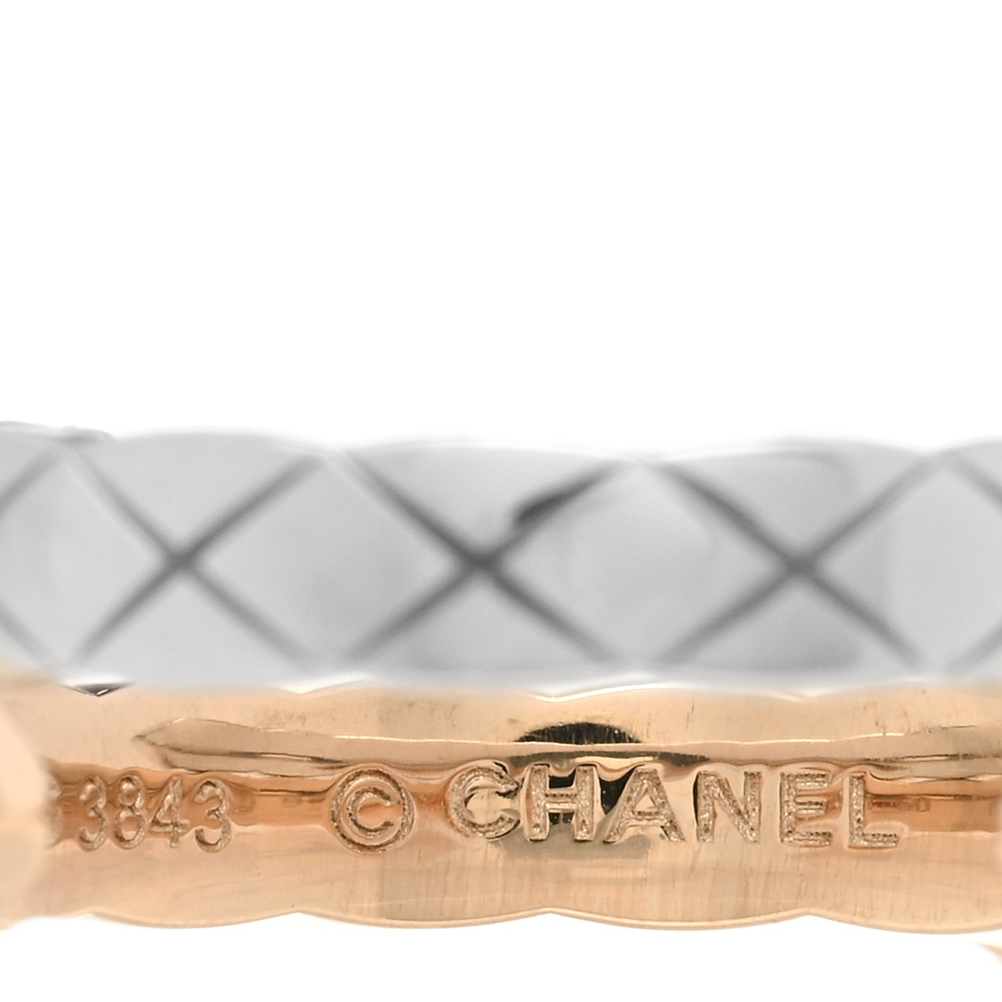 18K White Beige Gold Diamond Coco Crush Toi et Moi Ring 50 5.25