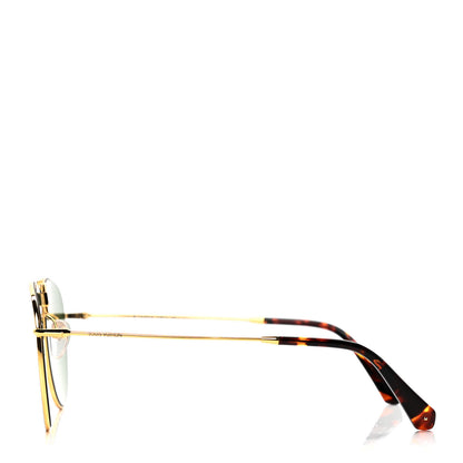 Louis Vuitton Metal Aviator Sunglasses Z1380U Gold Green 3 of 8