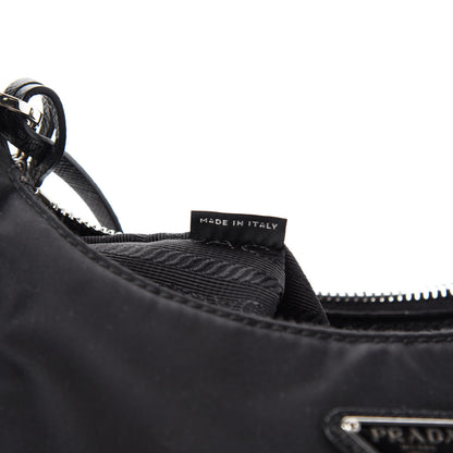 Prada Nylon Re-Edition 2005 Shoulder Bag Black 9 of 11