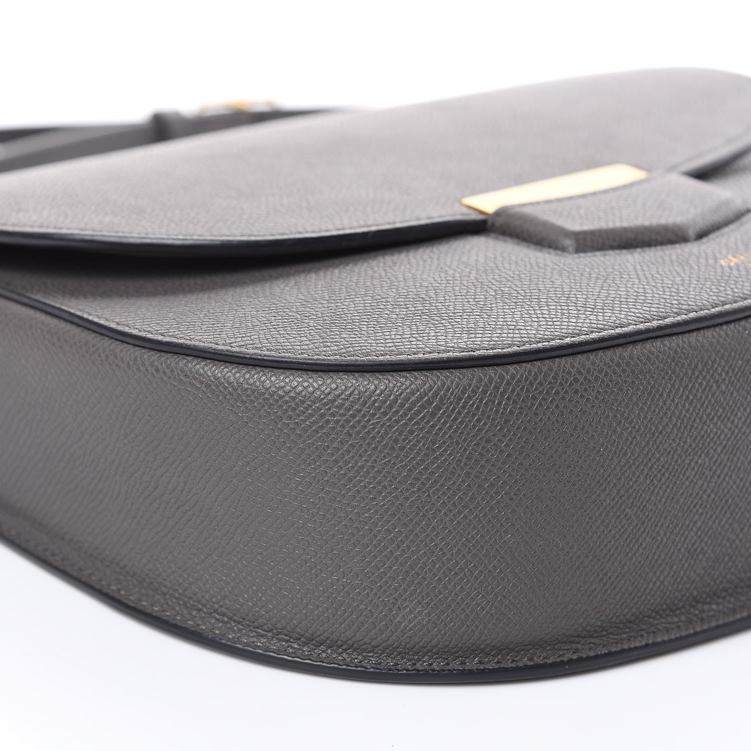 Celine Grained Calfskin Medium Trotteur Taupe 10 of 15