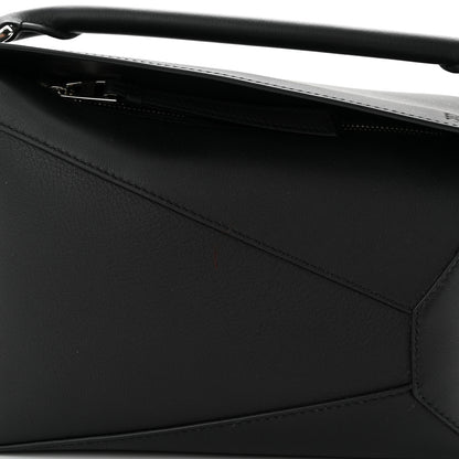 Loewe Calfskin Small Puzzle Edge Bag Black 7 of 11