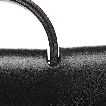 Hermes Toile Vache Calfskin Herbag 39 MM Black 20 of 24