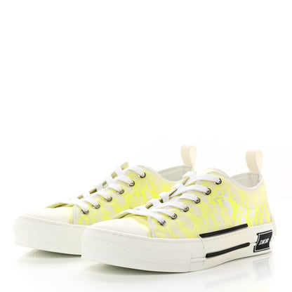 Christian Dior Technical Canvas Oblique Mens B23 Low Top Sneaker 40 Yellow 3 of 9