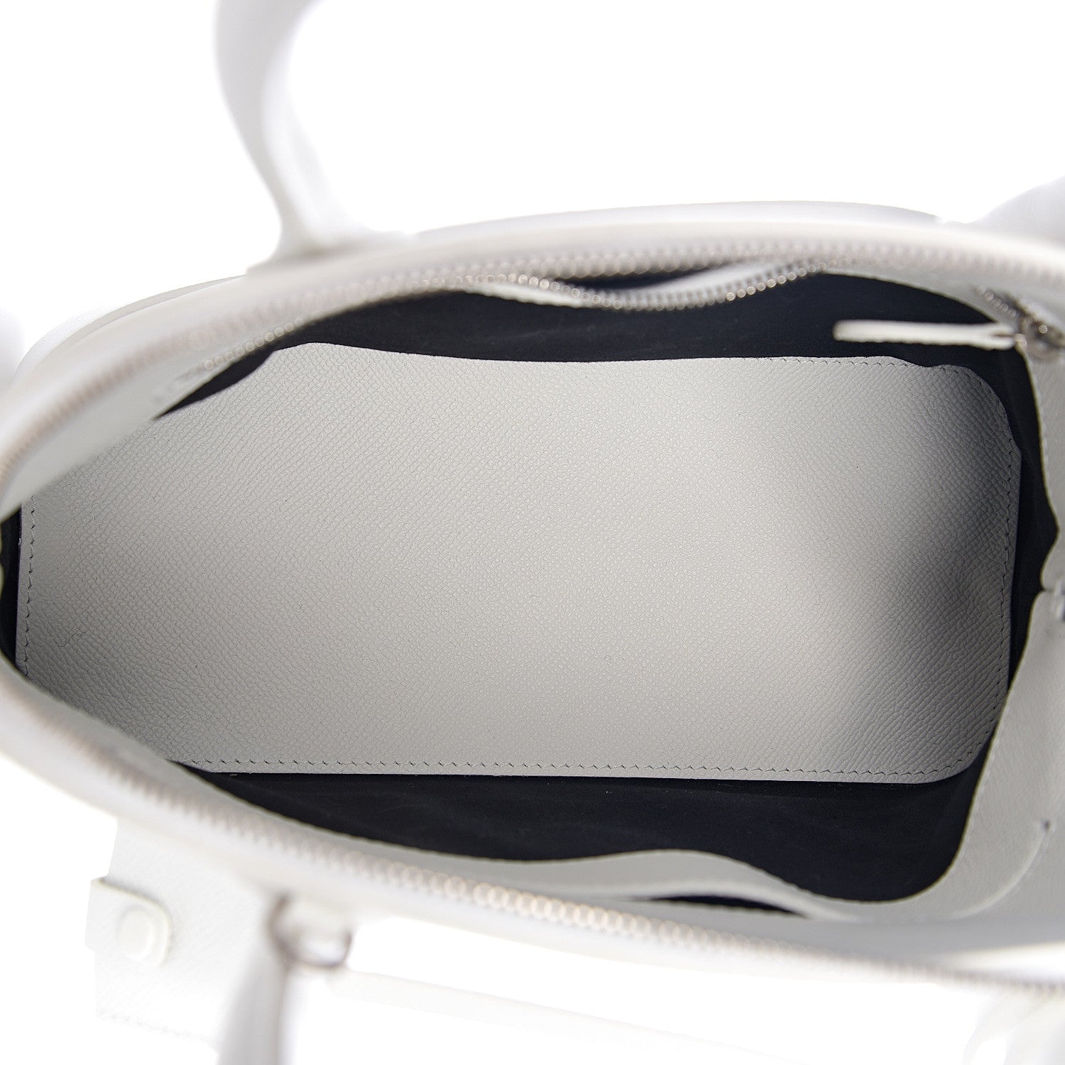 Balenciaga Signature Grained Calfskin Logo S Ville Top Handle Bag White Black 4 of 10