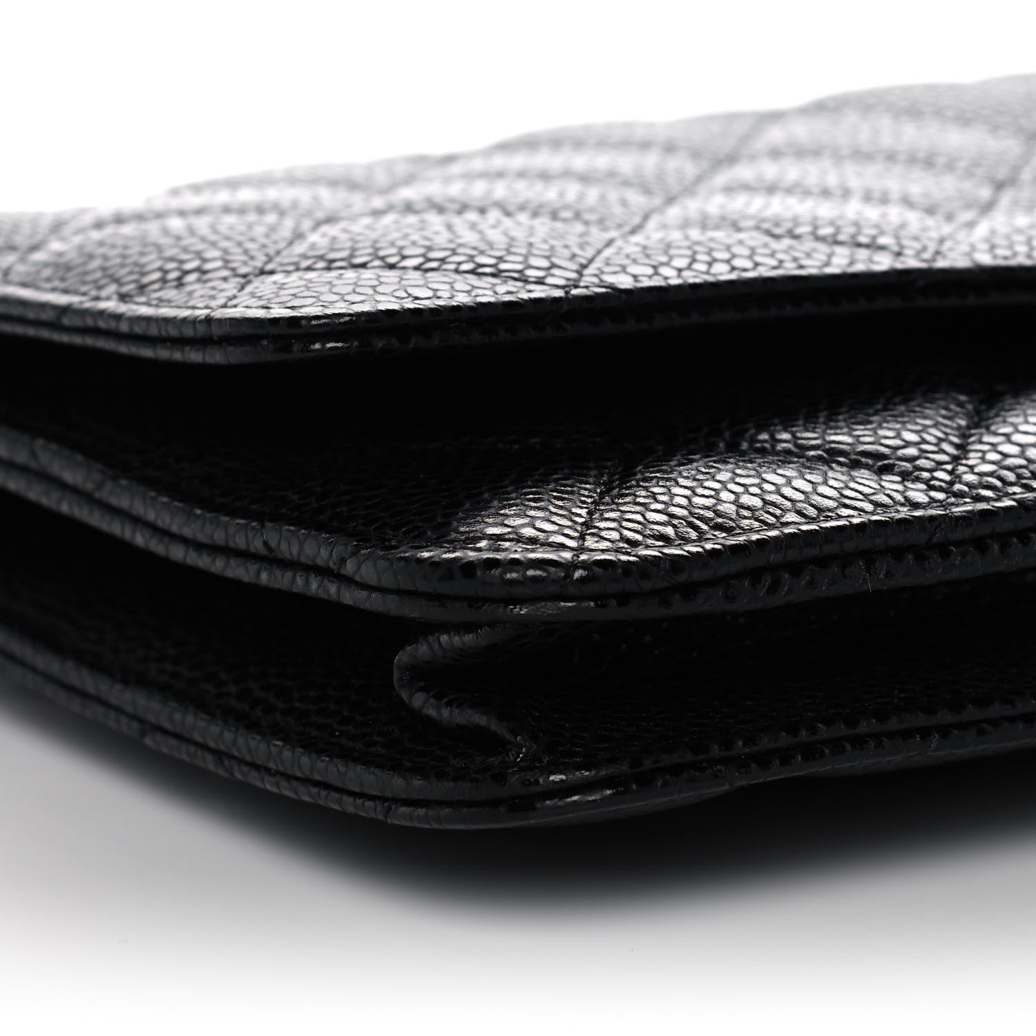 Chanel Caviar Quilted Wallet On Chain WOC Black 10 of 14