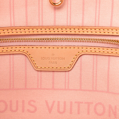 Louis Vuitton Damier Azur Neo Neverfull MM Rose Ballerine 6 of 11