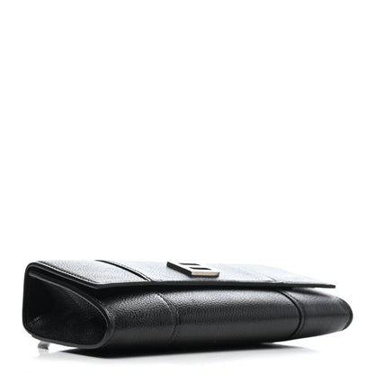 Balenciaga Grained Calfskin Hourglass Top Handle Crossbody Phone Holder Black 4 of 5