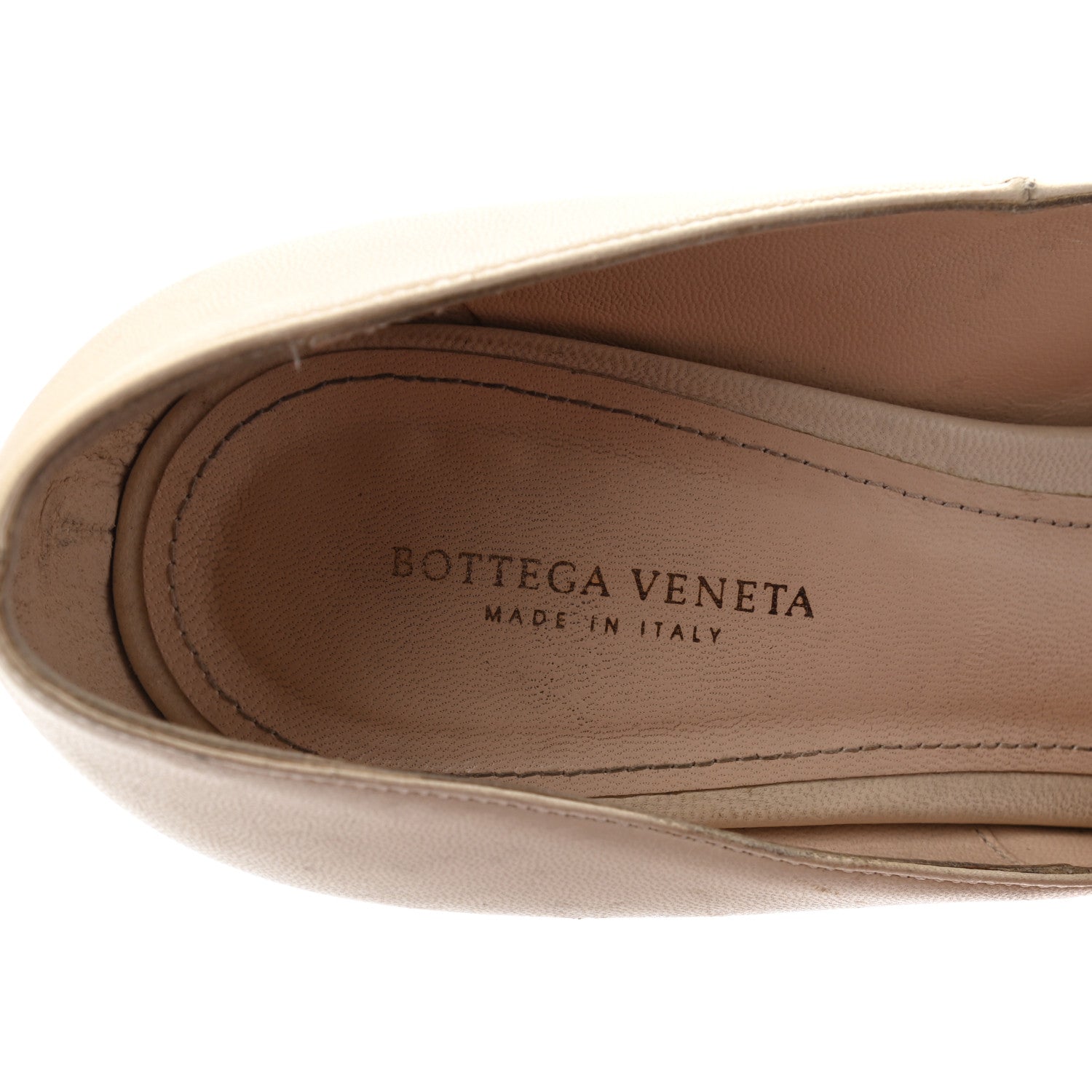 Bottega Veneta Nappa Intrecciato Platform Pumps 38 Nude 5 of 7
