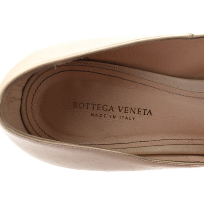 Bottega Veneta Nappa Intrecciato Platform Pumps 38 Nude 5 of 7