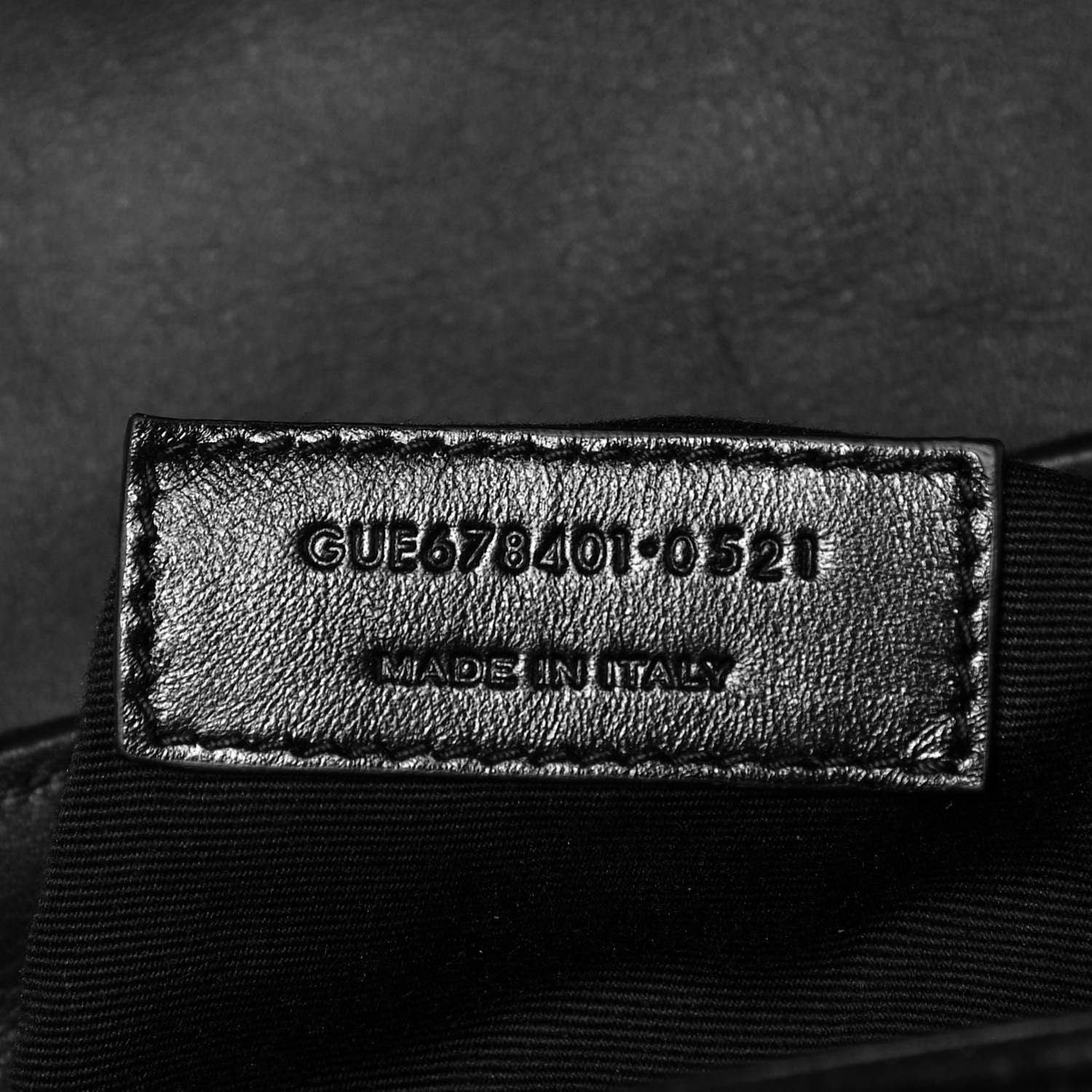 Saint Laurent Suede Y Quilted Monogram Toy Loulou Crossbody Bag Black 7 of 10