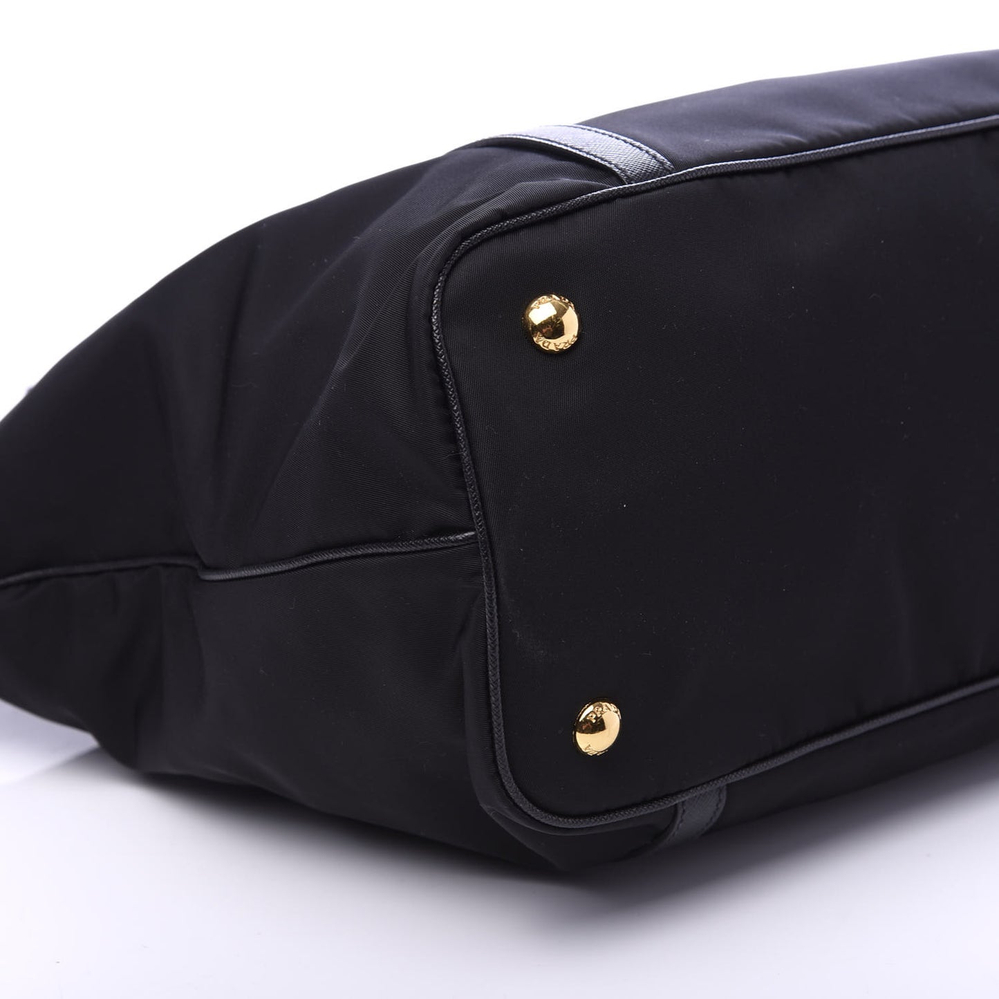 Tessuto Nylon Saffiano Tote Black