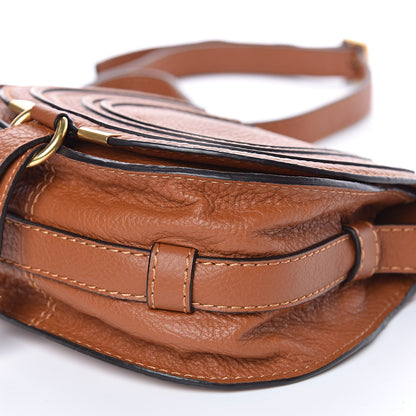 Chloe Calfskin Mini Marcie Round Crossbody Bag Tan 9 of 12
