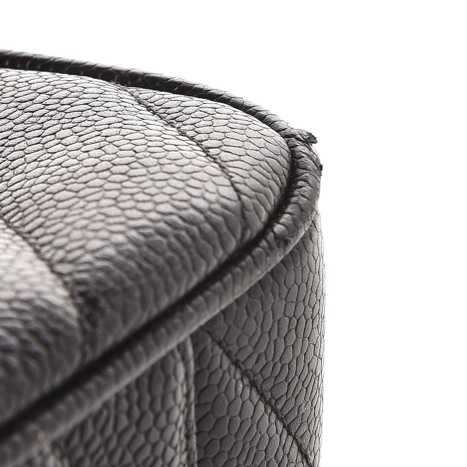 Chanel Caviar Chevron Quilted Maxi Single Flap Black 10 of 10