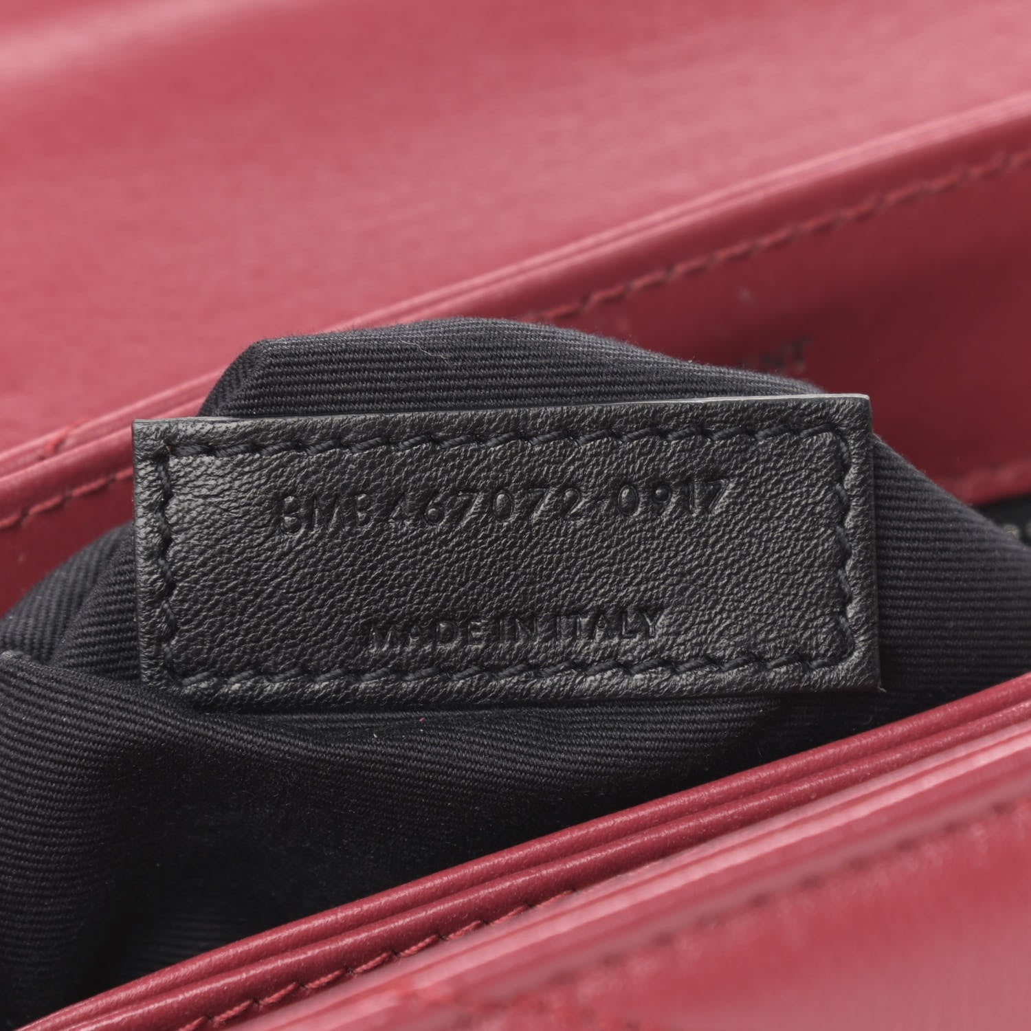 Saint Laurent Calfskin Y Quilted Monogram Toy Loulou Crossbody Bag Rouge 6 of 12