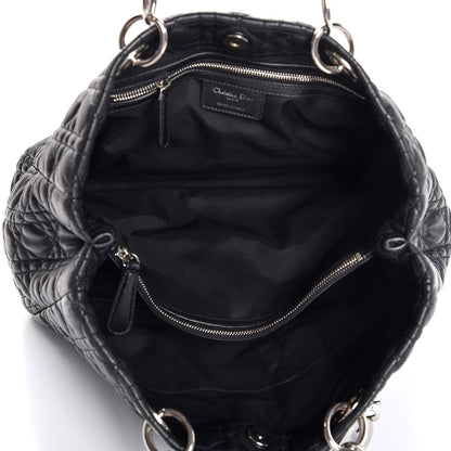 Christian Dior Lambskin Cannage Large Dior Soft Shopping Tote Black 5 of 7