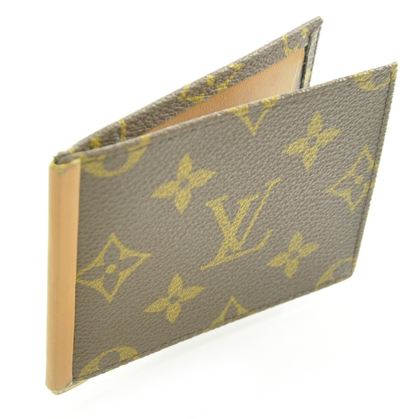 Monogram Mens Billfold Money Clip Wallet