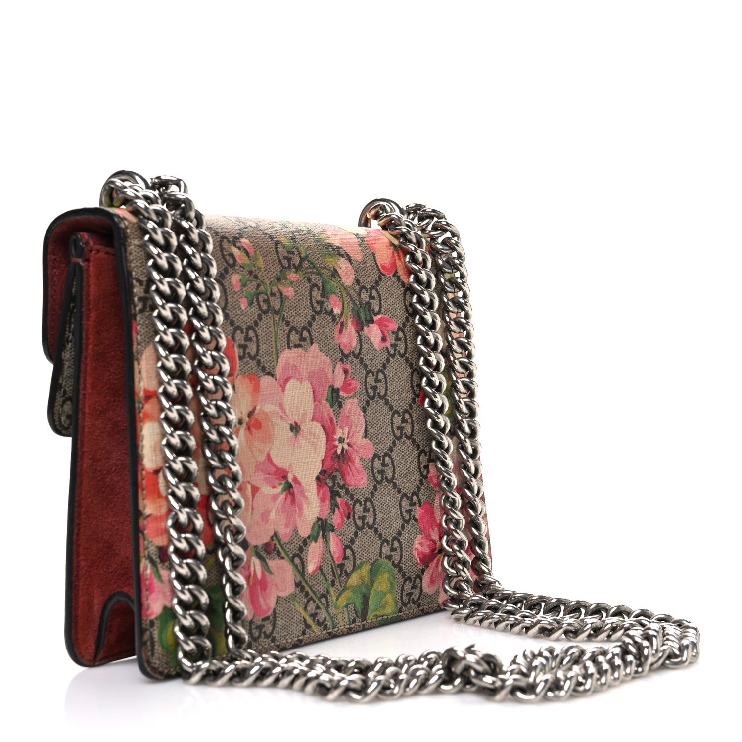 Gucci GG Supreme Monogram Blooms Mini Dionysus Shoulder Bag Beige Multicolor Dry Rose 3 of 10