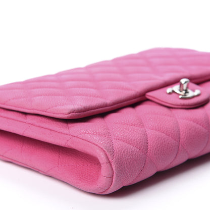 Chanel Iridescent Caviar Clutch with Chain Flap Pink 5 of 9