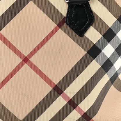 Burberry Nova Check Patent Trim Shopper Tote Black 17 of 17