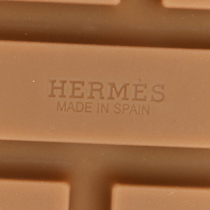 Hermes Calfskin Cork Eze 30 Sandals 38 Black 6 of 9