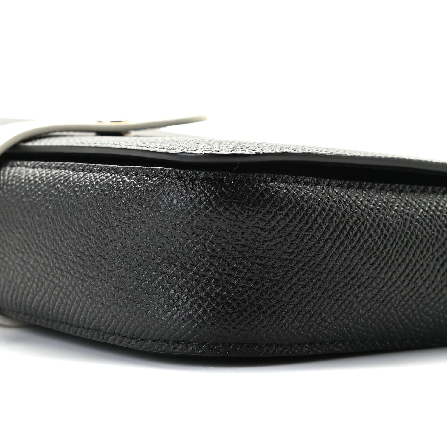 Celine Grained Calfskin Strap Clutch Black 8 of 10