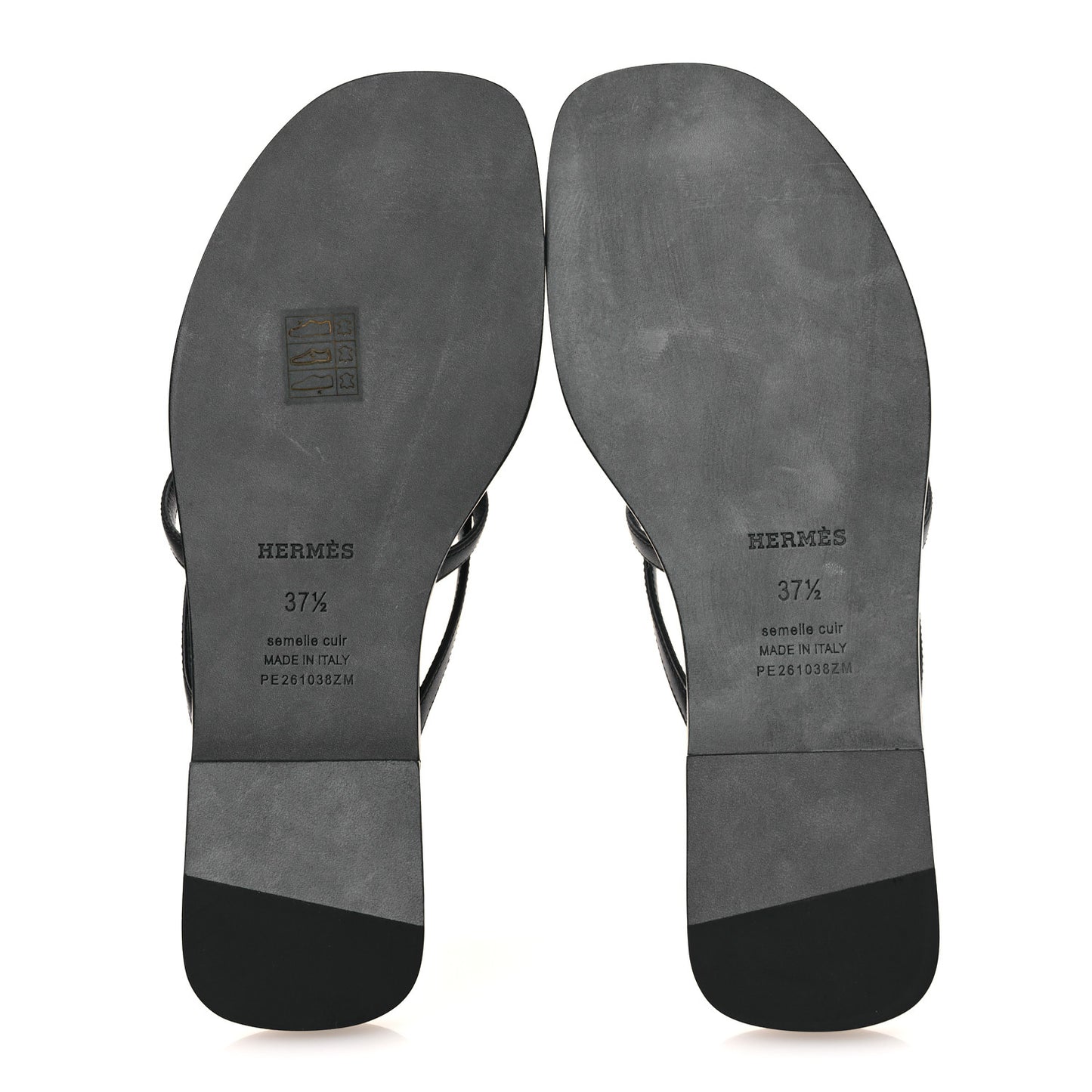 Calfskin Miss Sandals 37.5 Black
