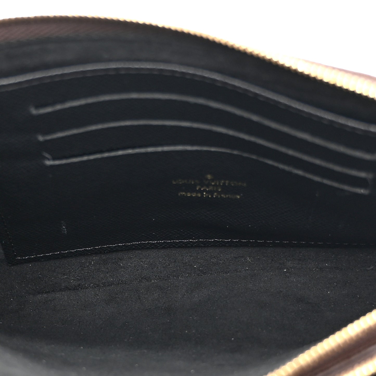 Reverse Monogram Giant Double Zip Pochette