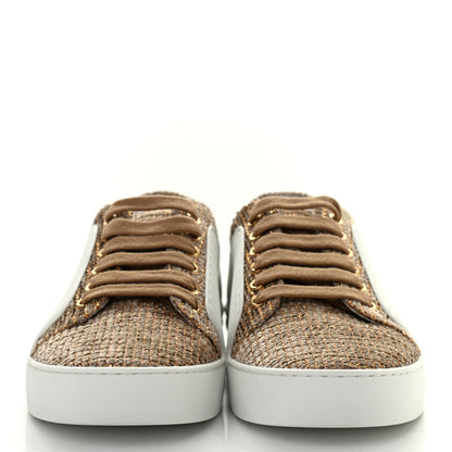 Chanel Fantasy Tweed Sneakers 35 Beige Gold 2 of 7