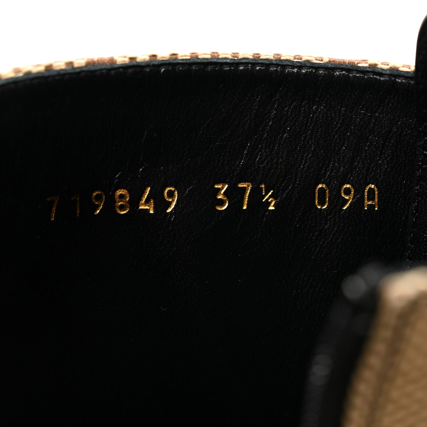 Flores Calfskin Monogram Maxi GG Nappa Matelasse Double G Ankle Boots 37.5 Black Camel Ebony