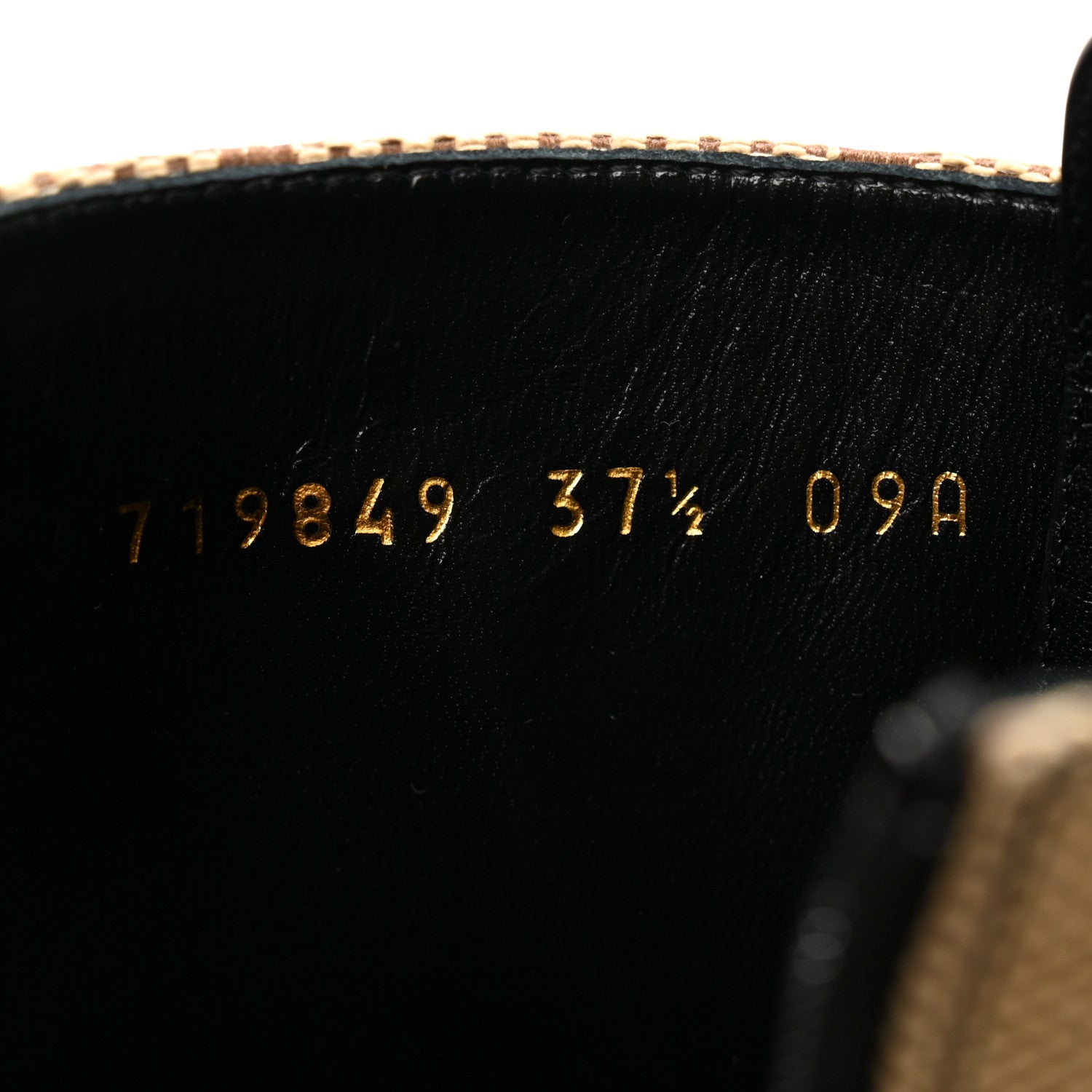 Gucci Flores Calfskin Monogram Maxi GG Nappa Matelasse Double G Ankle Boots 37.5 Black Camel Ebony 8 of 9
