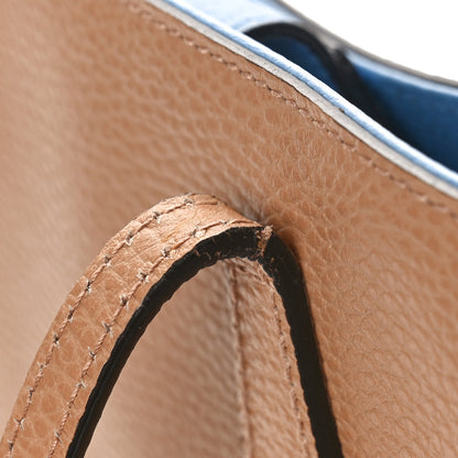 Gucci Dollar Calfskin Small Swing Tote Camelia Mineral Blue 13 of 14