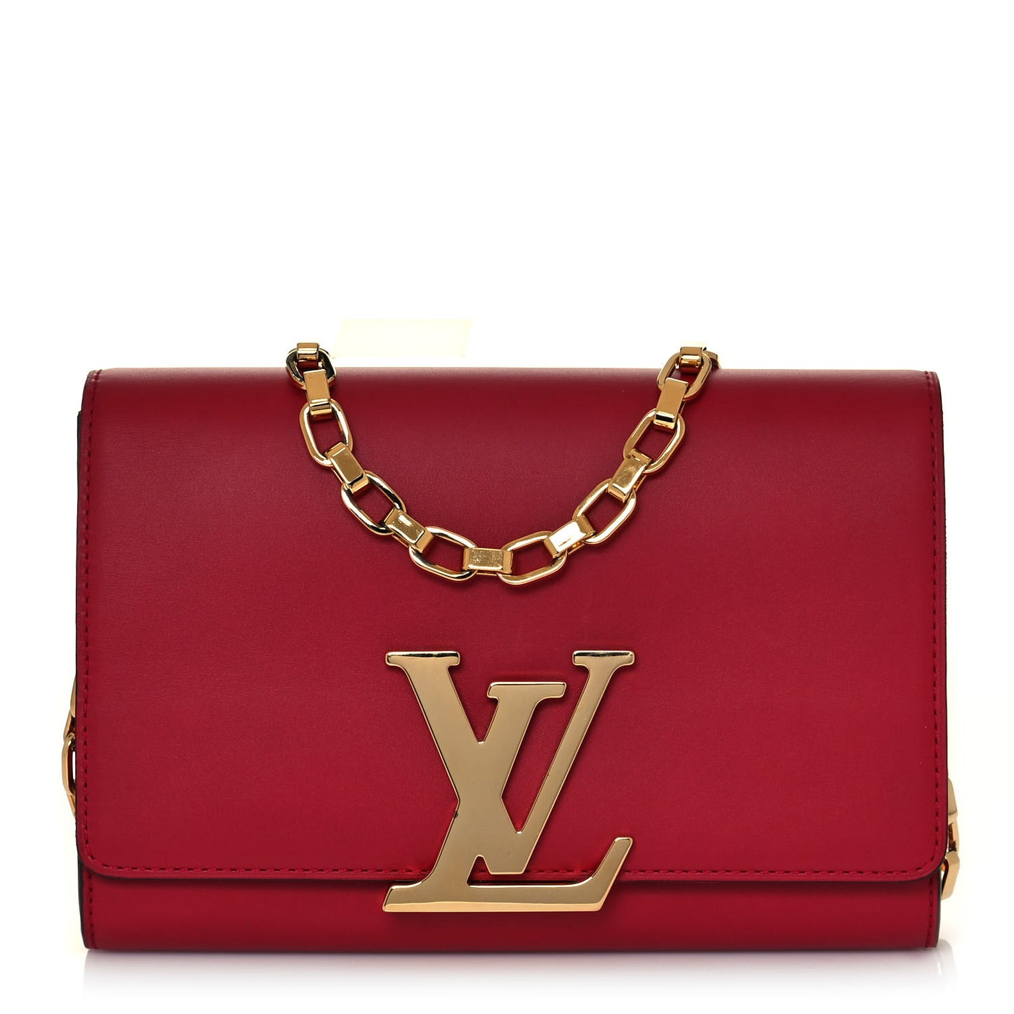 Calfskin Chain Louise MM Red
