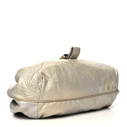 Fendi Nappa Nuvolata Bimetal Spy Oro Argento 4 of 15