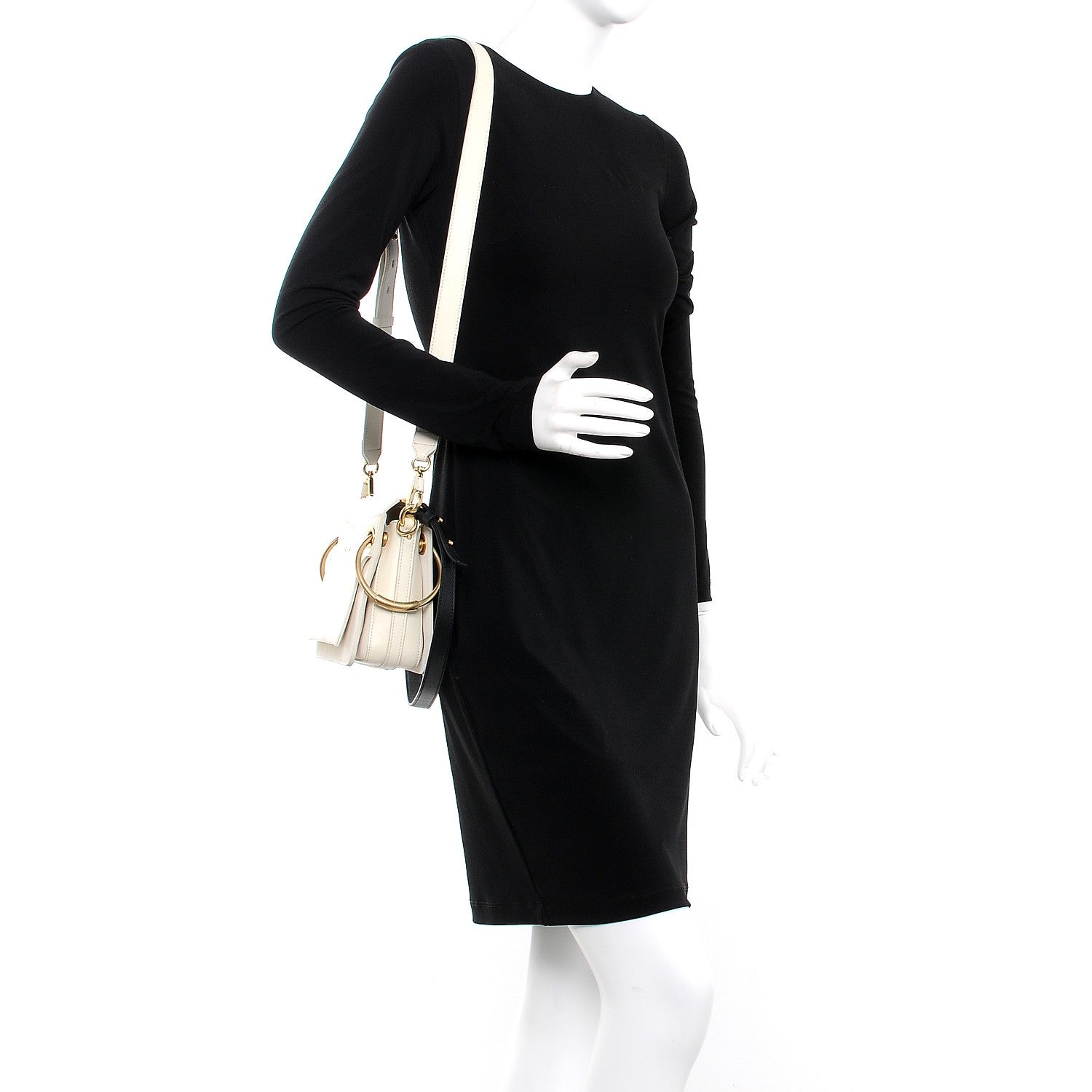 Chloe Calfskin Medium Roy Bag Natural White 2 of 11