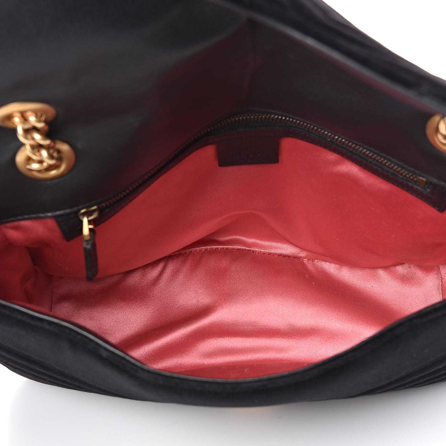 Gucci Velvet Matelasse Medium GG Marmont Shoulder Bag Black 5 of 14
