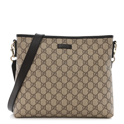 Gucci GG Plus Monogram Medium Flat Messenger Bag Dark Brown 1 of 10