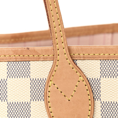 Louis Vuitton Damier Azur Neo Neverfull MM Rose Ballerine 10 of 12