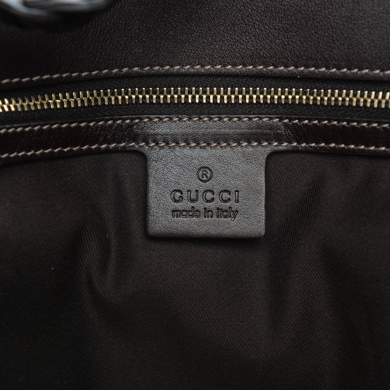Gucci Monogram Peggy Braided Tote Dark Brown 6 of 7