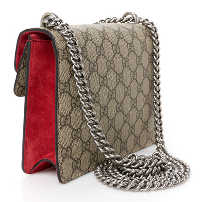 Gucci GG Supreme Monogram Mini Dionysus Shoulder Bag Hibiscus Red 3 of 10