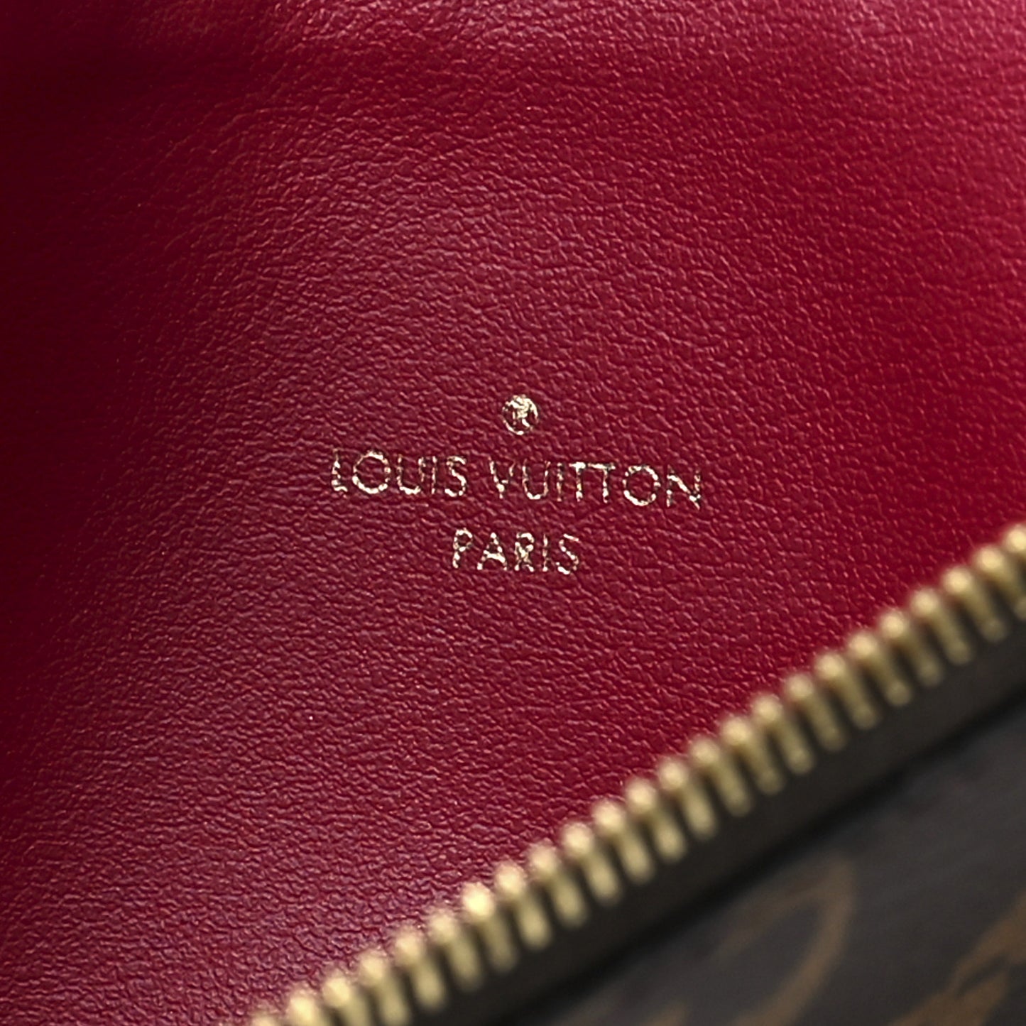Monogram Pochette Felicie Chain Wallet Fuchsia