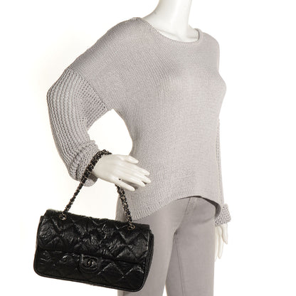 Chanel Coated Canvas Le Marais Flap Black 2 of 8