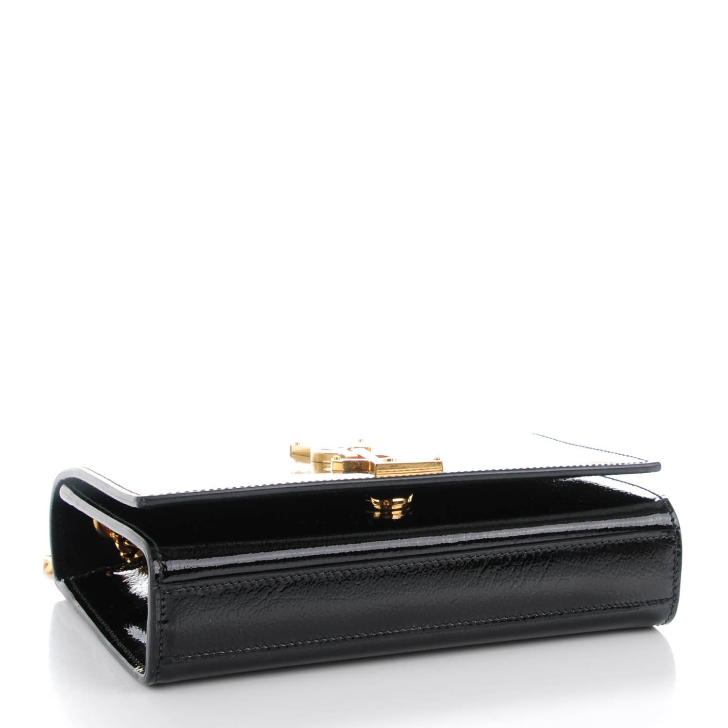 Saint Laurent Patent Small Monogram Kate Satchel Black 4 of 7